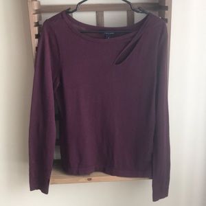 White House, Black Market- Plum Long Sleeve